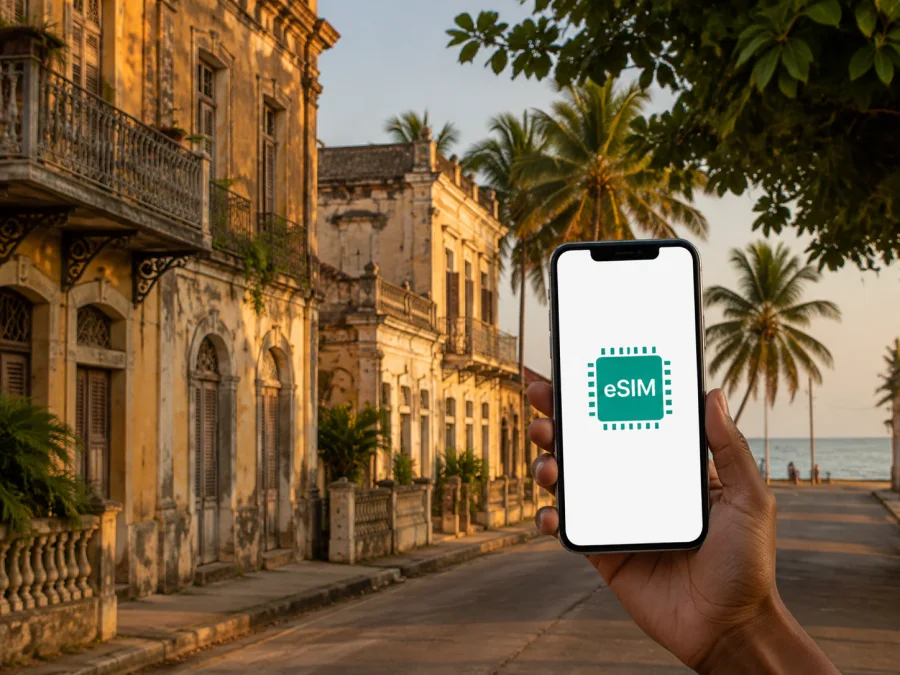eSIM en Grand-Bassam: internet para su viaje