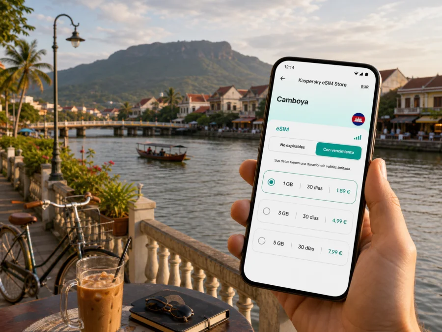 eSIM en Kampot: internet móvil para viajar