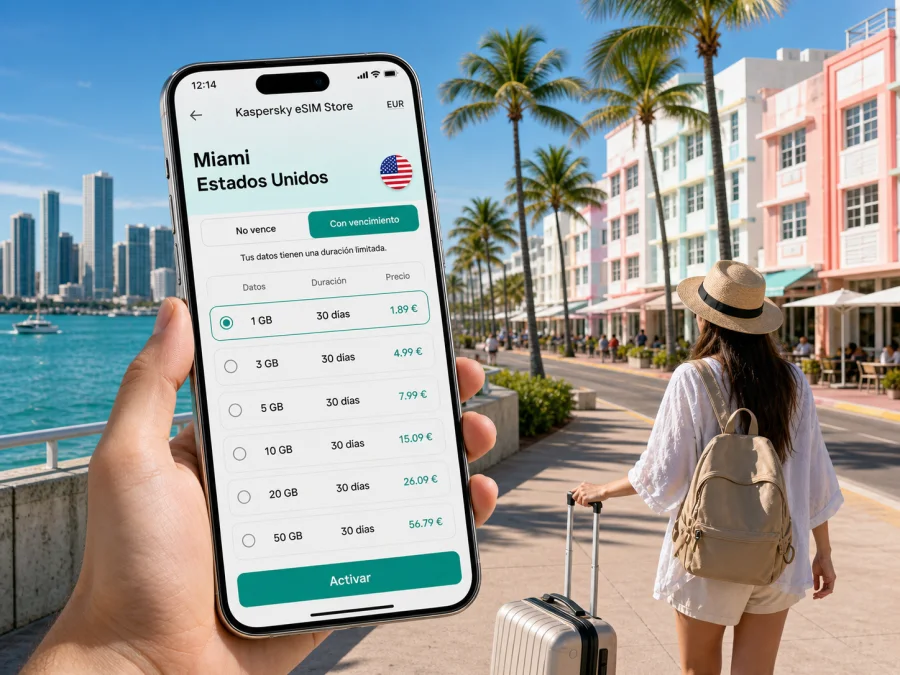 eSIM en Miami: internet móvil para su viaje