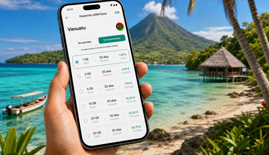 eSIM para Vanuatu: internet móvil de viaje
