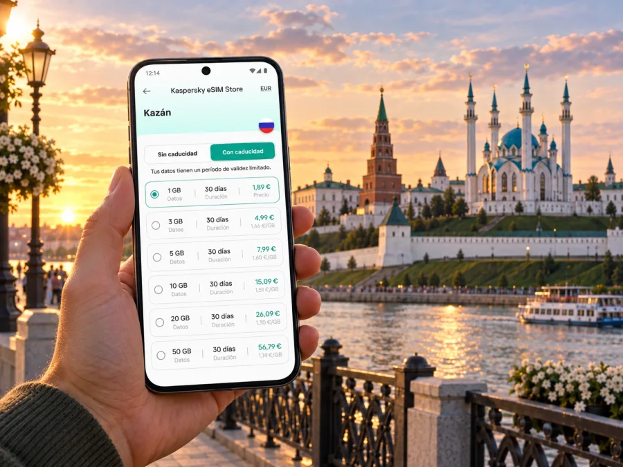 eSIM para Kazán: guía de conexión móvil