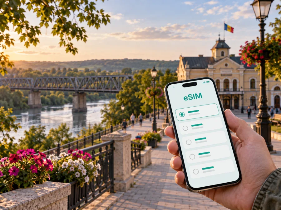 eSIM en Ungheni: conexión móvil para viajar