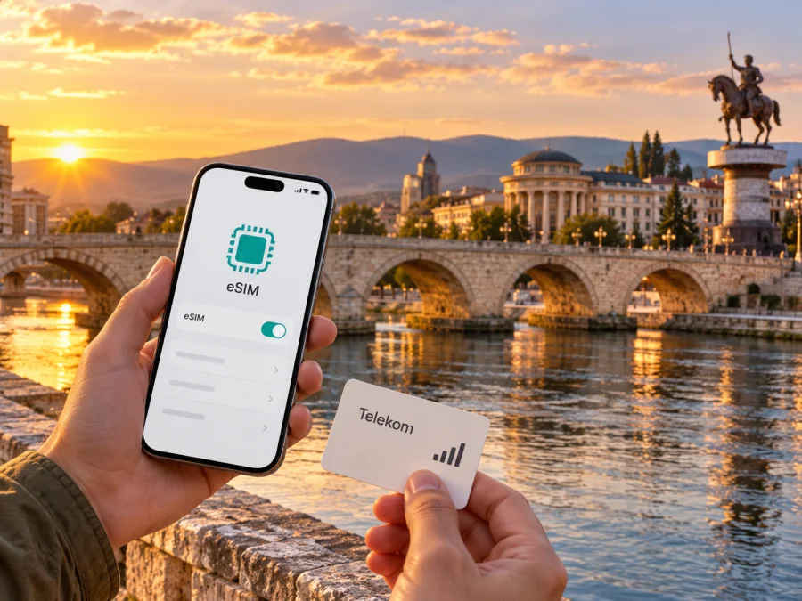 Telekom eSIM en Macedonia del Norte: qué comprobar