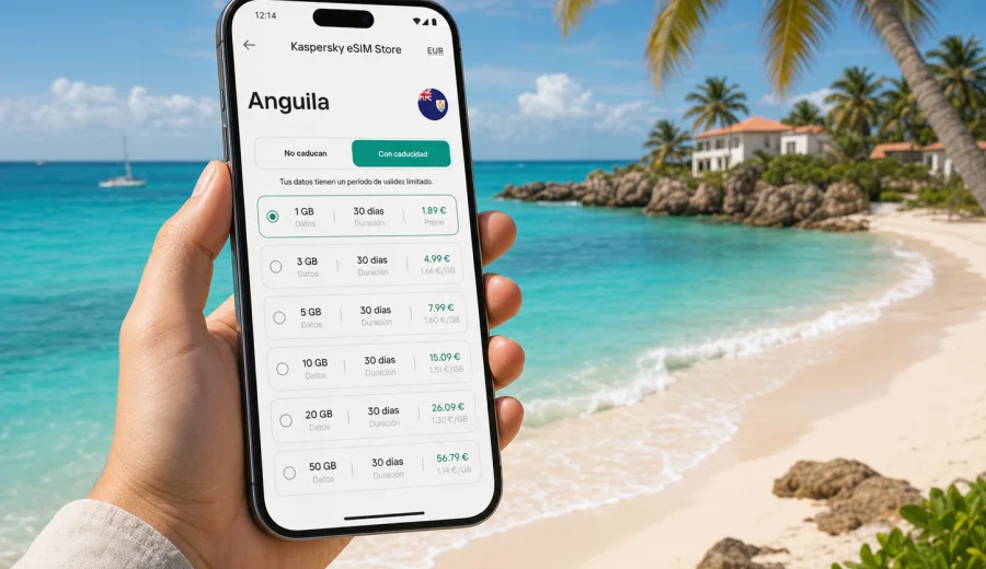 eSIM en Anguila: internet móvil para viajar