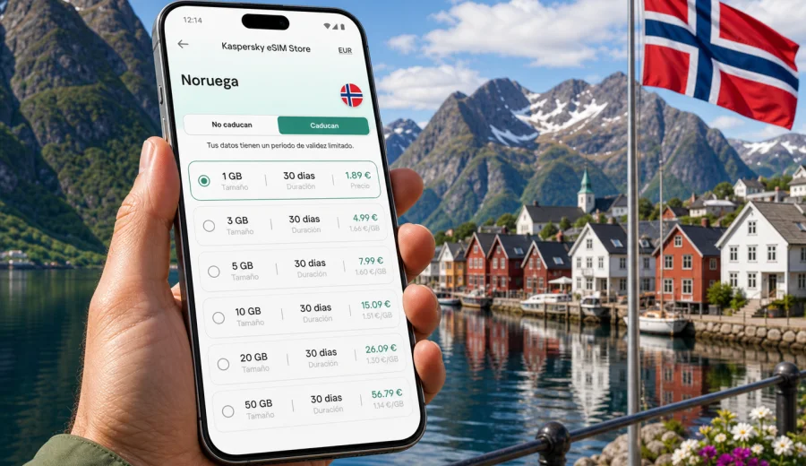 eSIM para Noruega: conexión e internet