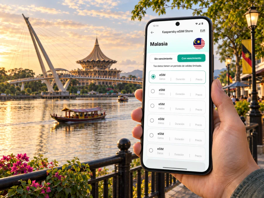 eSIM para Kuching: conexión móvil en Malasia