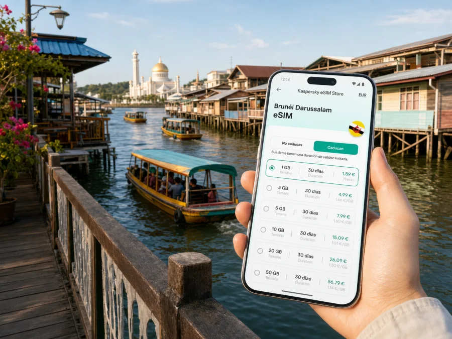 eSIM en Kampong Ayer: conexión móvil e internet