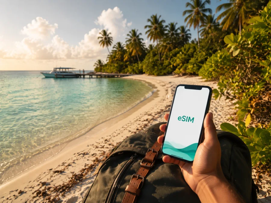 eSIM para Dhigurah: internet móvil en Maldivas