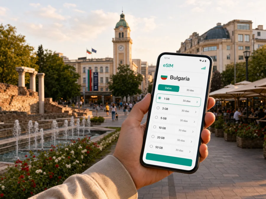eSIM en Stara Zagora: internet móvil para viajar