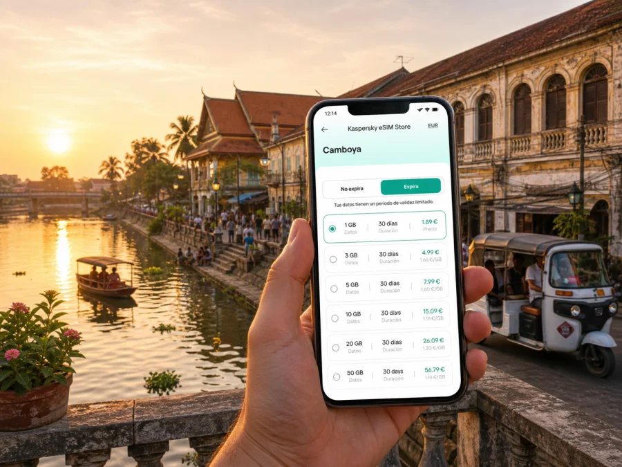 eSIM en Battambang: internet móvil para viajar