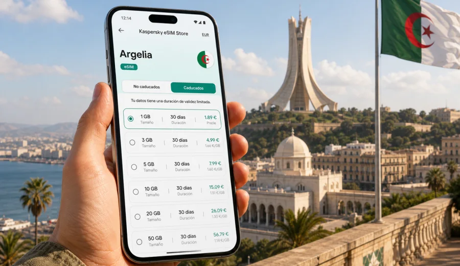 eSIM Argelia: internet móvil para viajar
