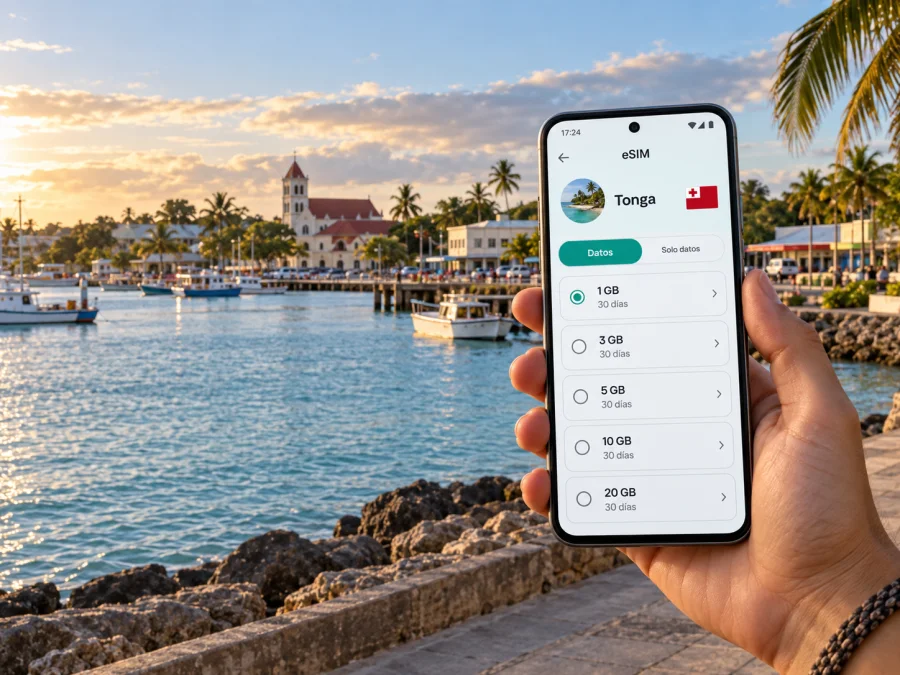 eSIM en Nukualofa: conexión móvil e internet