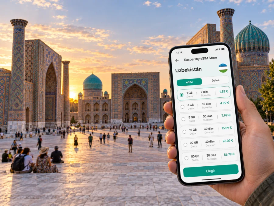 eSIM en Samarcanda: internet móvil en Uzbekistán