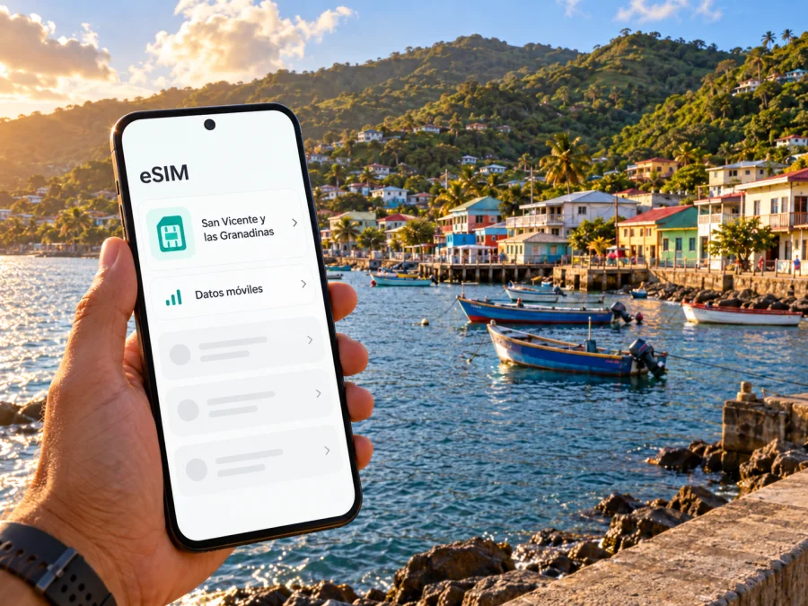 eSIM para Barrouallie: internet en San Vicente
