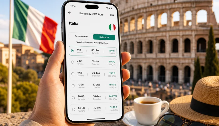 eSIM para Italia: conexión móvil e internet