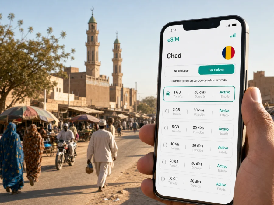 eSIM en Abeche: conexión móvil e internet