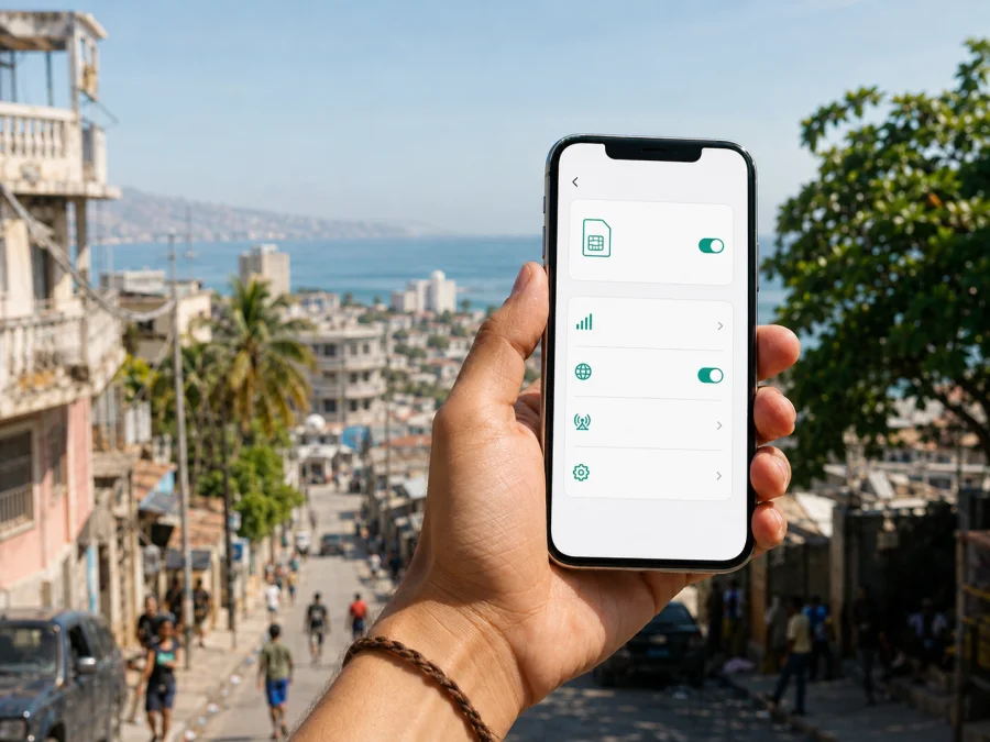 NATCOM eSIM en Haití: qué comprobar