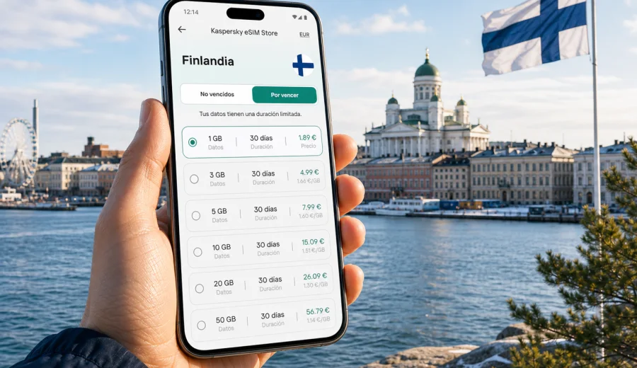 eSIM para Finlandia: internet móvil de viaje