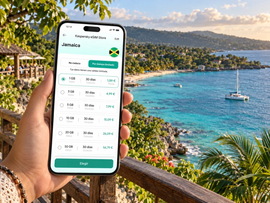 eSIM en Runaway Bay: internet móvil en Jamaica