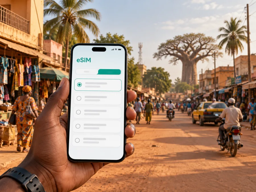 eSIM para Tambacounda: internet móvil en Senegal