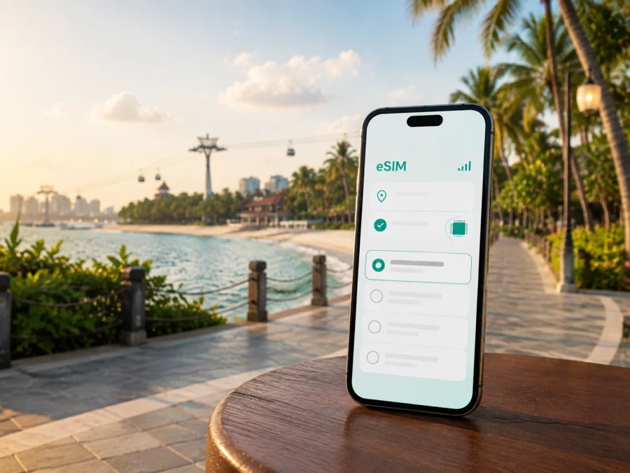 eSIM en Sentosa: internet móvil en Singapur