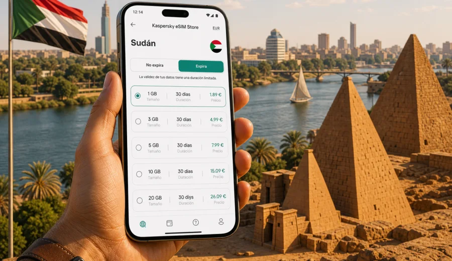 eSIM en Sudán: internet móvil para viajar