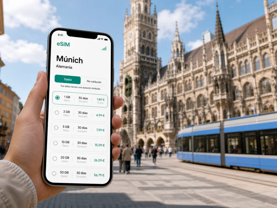 eSIM en Múnich: internet móvil para viajar