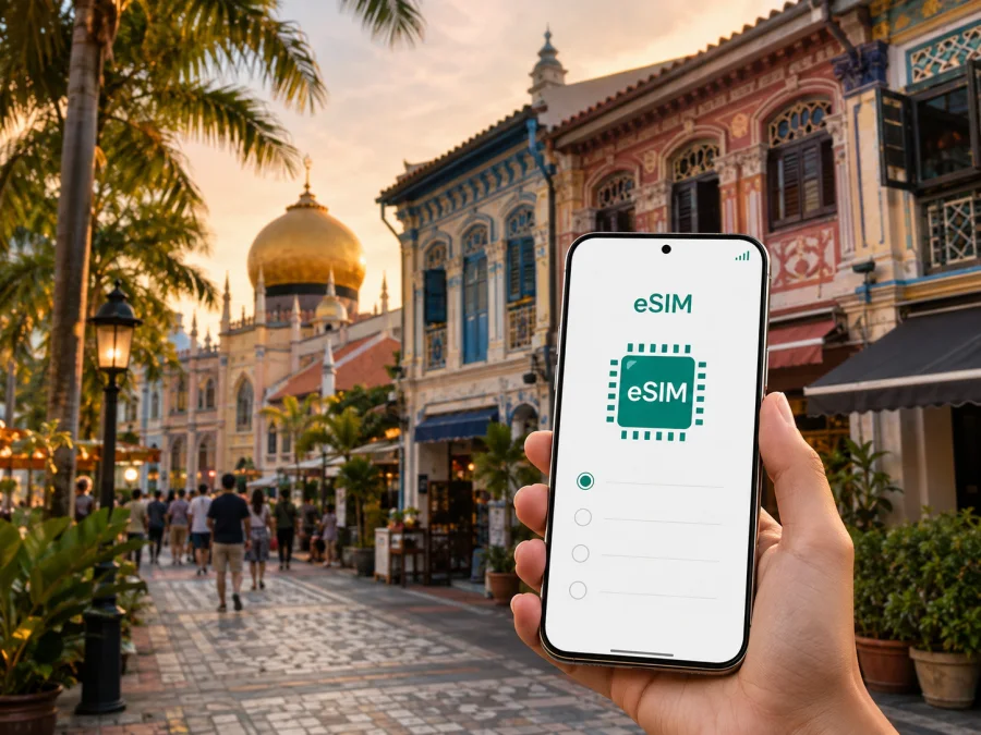 Bugis: eSIM y conexión móvil en Singapur