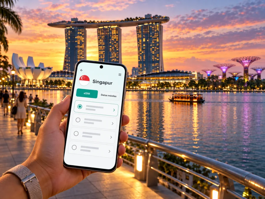 eSIM en Marina Bay: internet móvil en Singapur