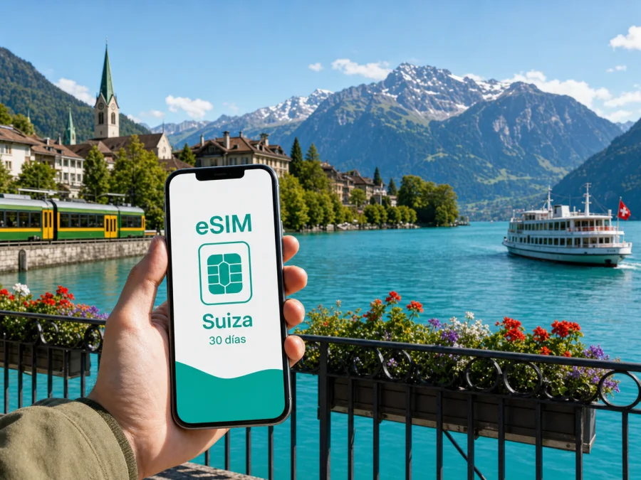 eSIM en Interlaken: internet móvil para viajar