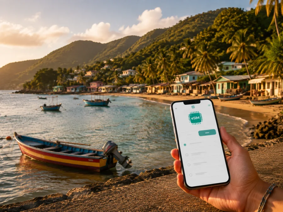 eSIM en Laborie: internet móvil en Santa Lucía