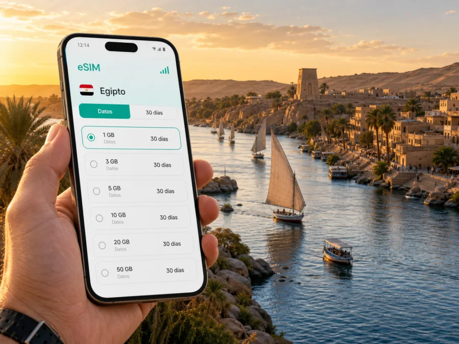 eSIM en Asuán: conexión móvil e internet