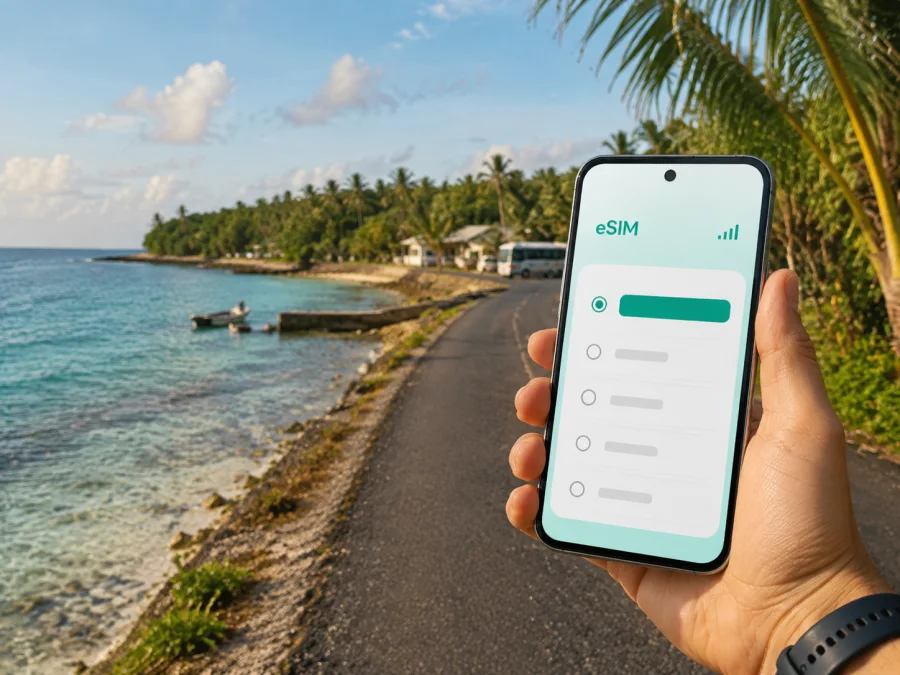 eSIM en Anibare: internet móvil en Nauru