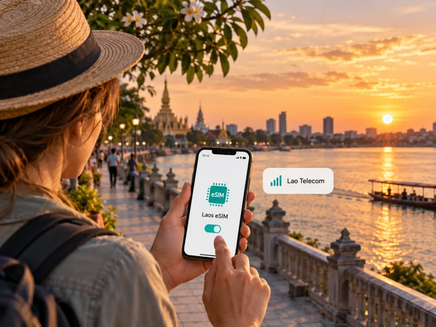 Lao Telecom eSIM en Laos: guía para viajeros