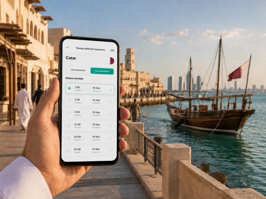 eSIM en Al Wakrah: internet móvil en Catar