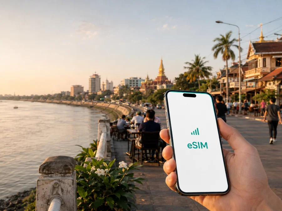eSIM para Vientián: internet móvil en la ciudad
