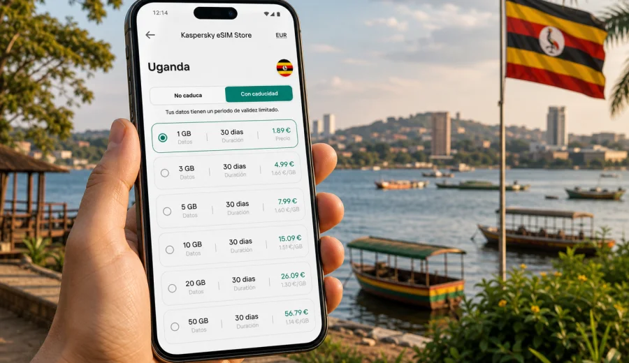 eSIM Uganda: conexión móvil e internet