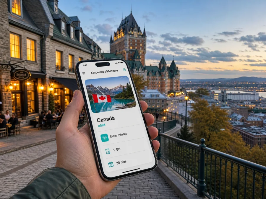 eSIM en Ciudad de Quebec: internet móvil