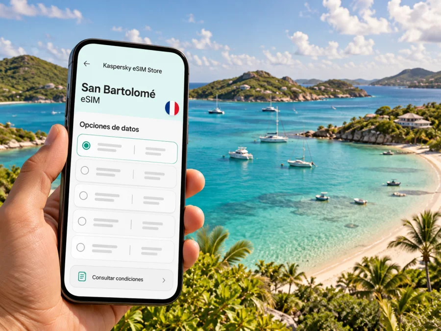eSIM en Grand Cul-de-Sac, San Bartolomé | Guía