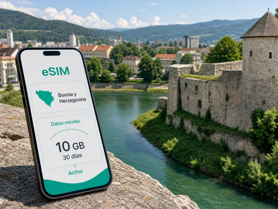 eSIM en Bania Luka: internet móvil de viaje