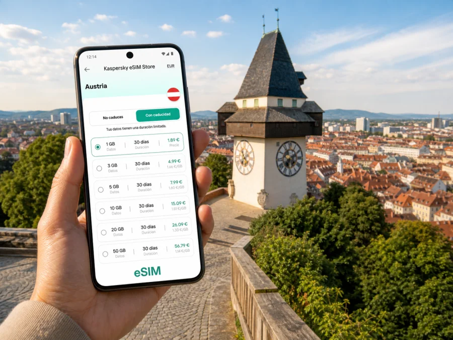 eSIM en Graz: internet móvil para viajar