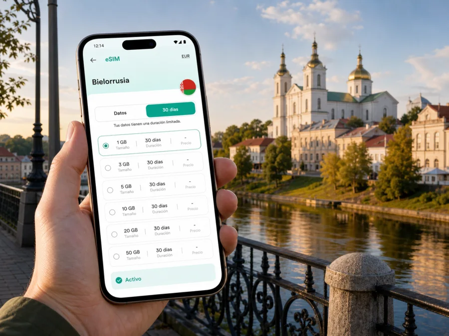 eSIM en Polotsk: internet móvil para viajar