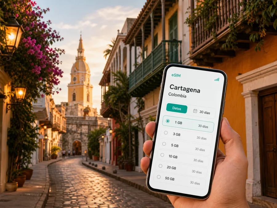 eSIM en Cartagena: internet móvil para viajar