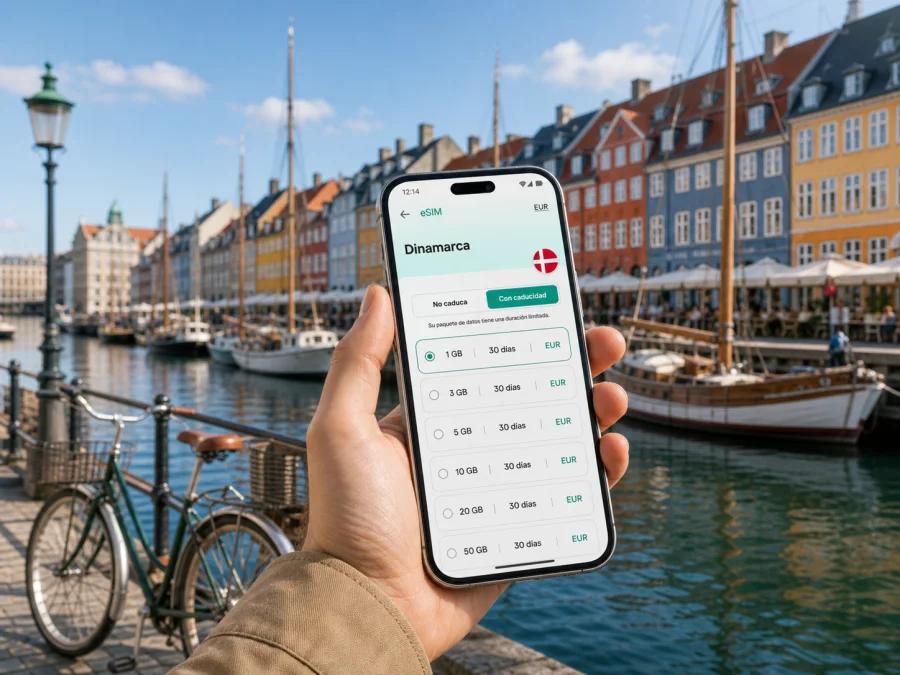 eSIM en Copenhague: internet móvil de viaje
