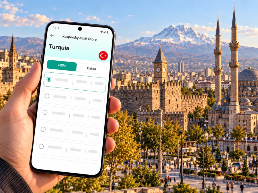 eSIM en Kayseri: internet móvil en Turquía