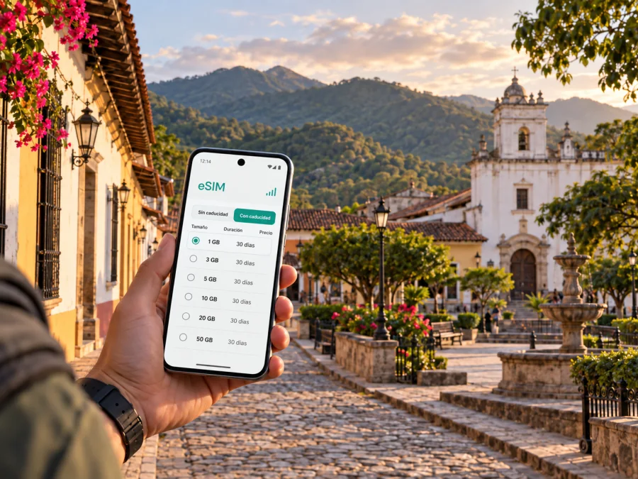eSIM para Gracias: internet móvil en Honduras