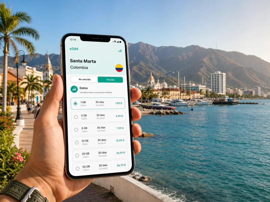 eSIM en Santa Marta: internet móvil para viajar