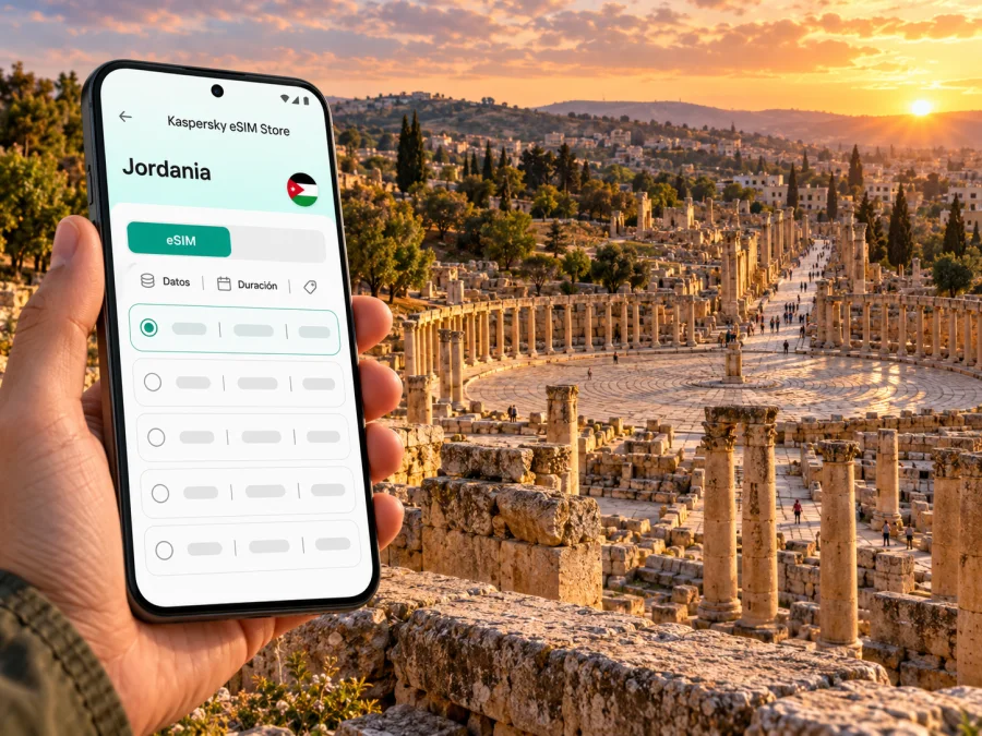 Jerash: eSIM e internet móvil en Jordania