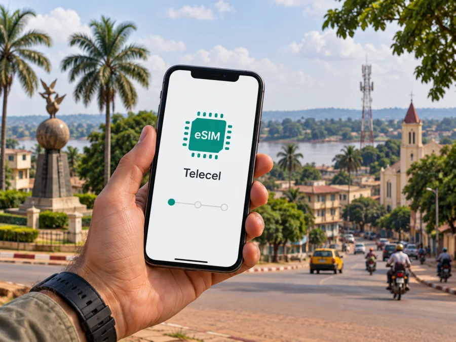 telecel eSIM en la República Centroafricana: guía