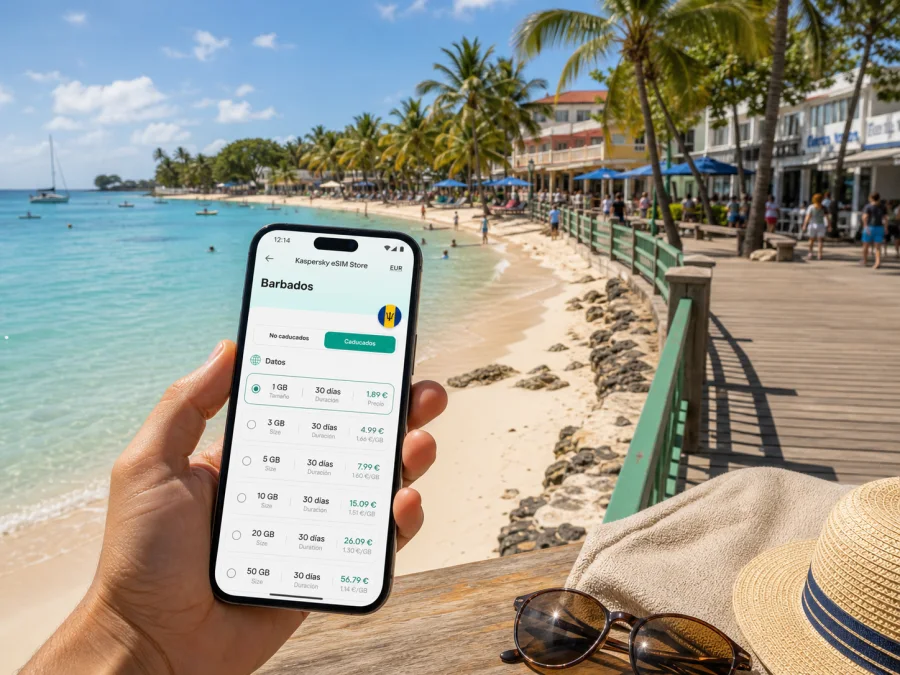 eSIM en Rockley: internet móvil para Barbados